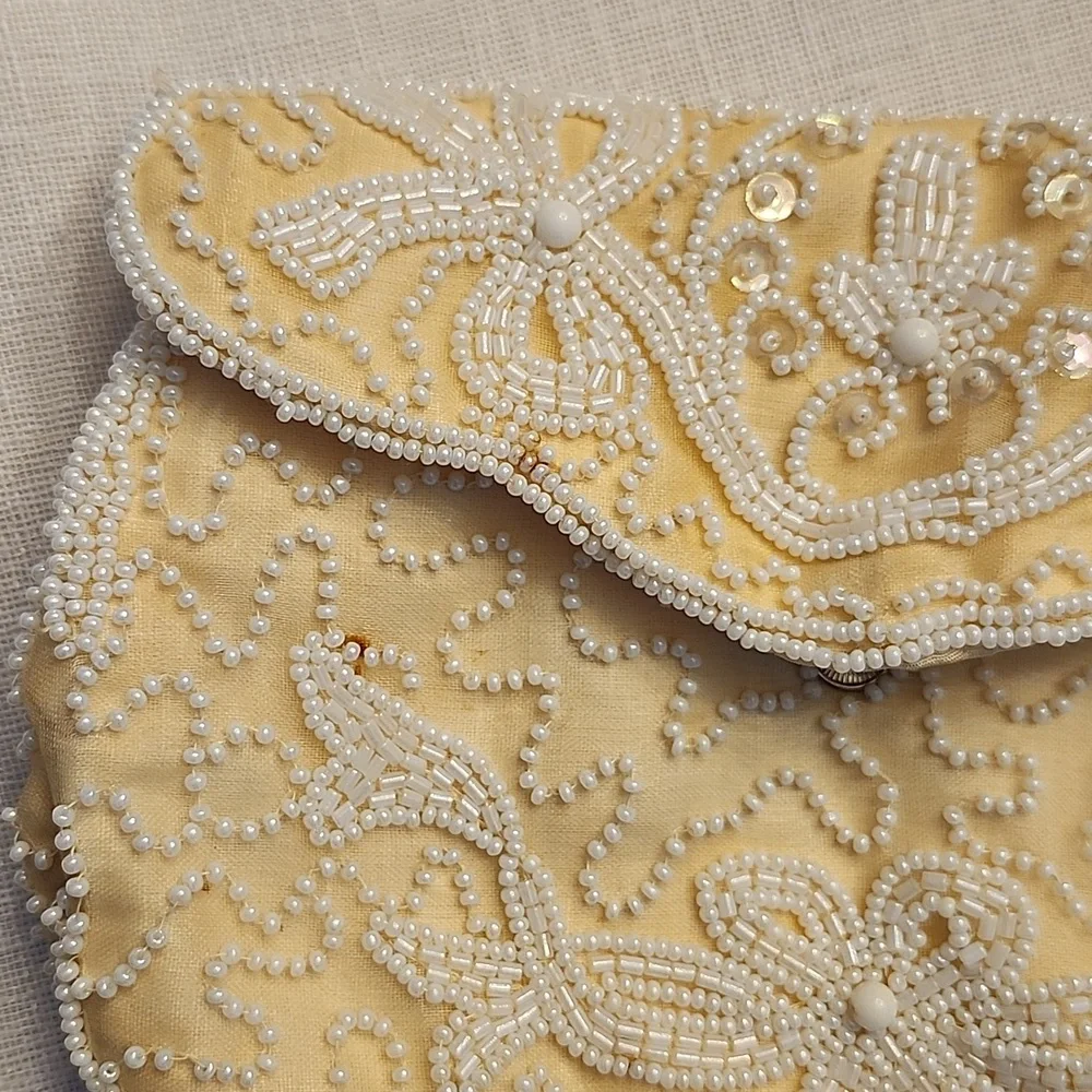 Walborg Vintage 1940's Hand Beaded Clutch, $55